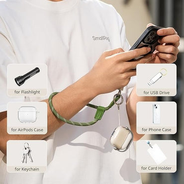 SmallRig FilMov Phone Wrist & Shoulder Strap with Adjustable Leather & Nylon Lanyard for iPhone, Samsung Smartphones | Hands-Free, Tool-Free, Universal Compatibility | 4989 | 4990 | 5300 | 5301 | 5302 | 5303