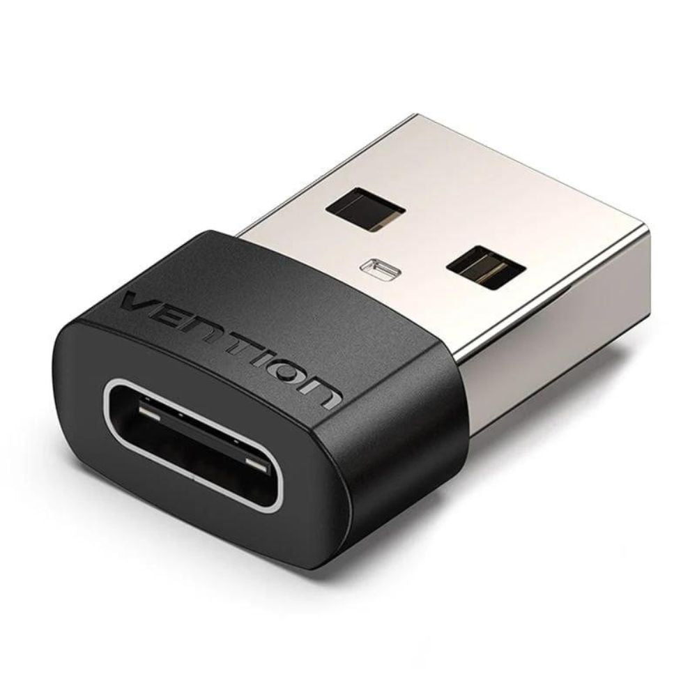 Vention 2.0 USB-A Male to USB-C Female Adapter with High-Speed for 480Mbps Transfer Speed for Desktop Computer, Laptops