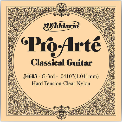 D'Addario Pro Arte Nylon Classical Guitar Single Strings Hard Tension