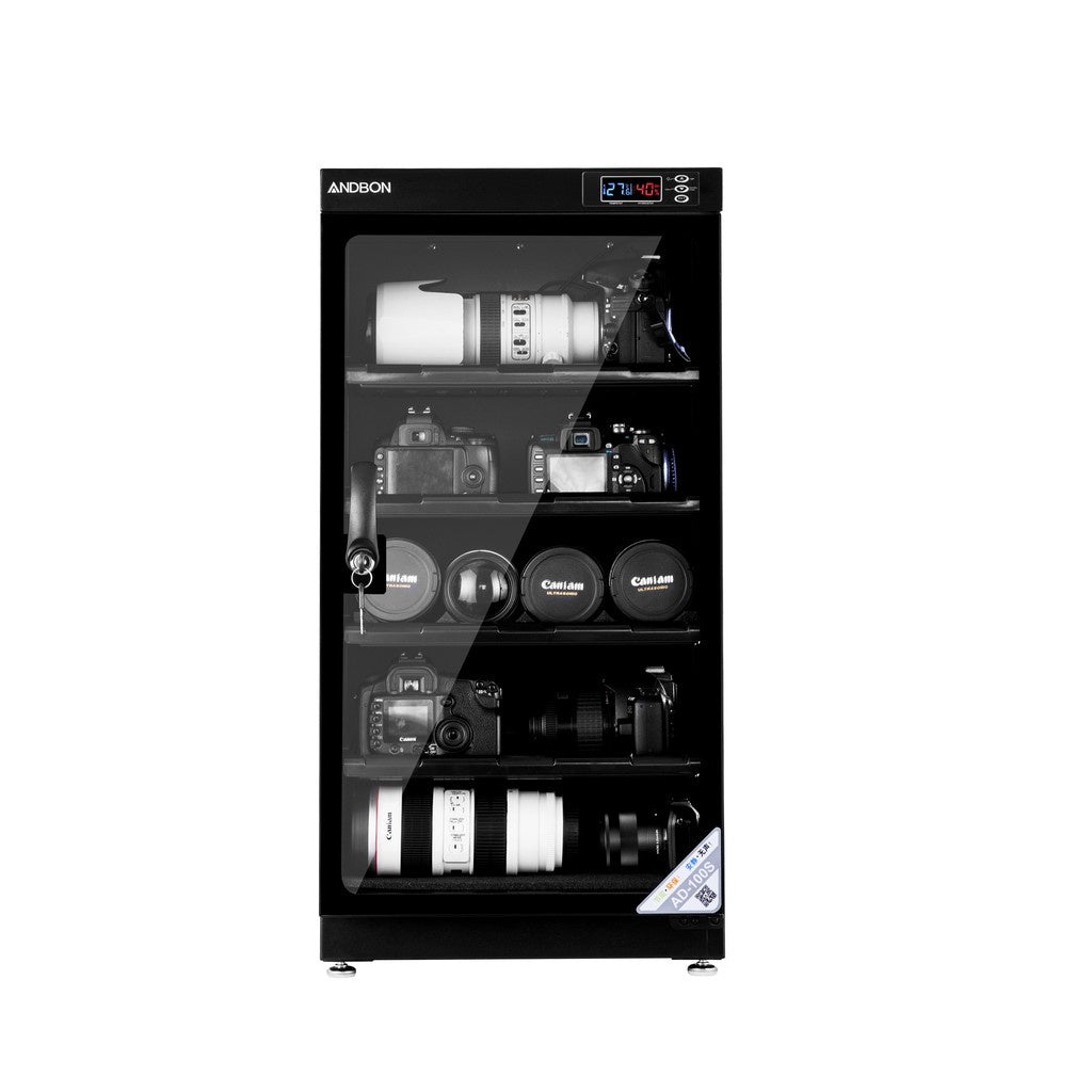 Andbon AD-100S Dry Cabinet Box 100L Liters Digital Display with Automatic Humidity Controller