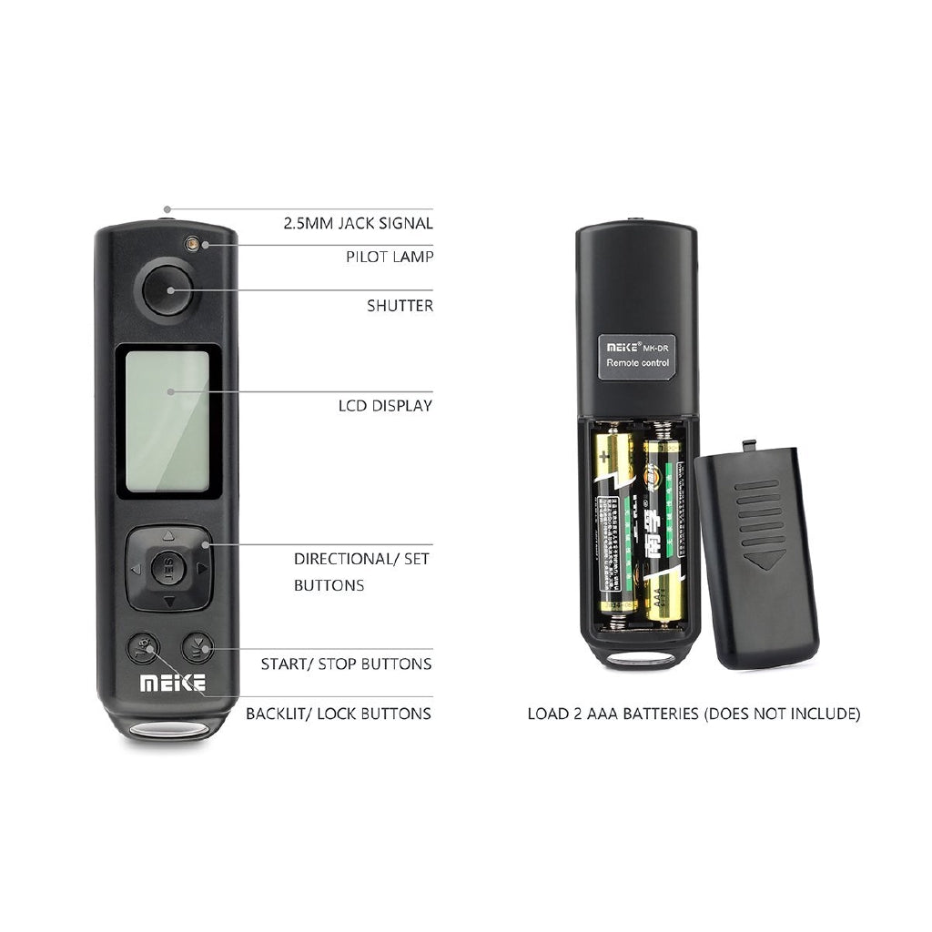 Meike MK-A6300 Professiol Battery Grip with 2.4GHz Wireless Remote Control for Sony A6300, A6000 Mirrorless Cameras, Compatible for NP-FW50 Battery