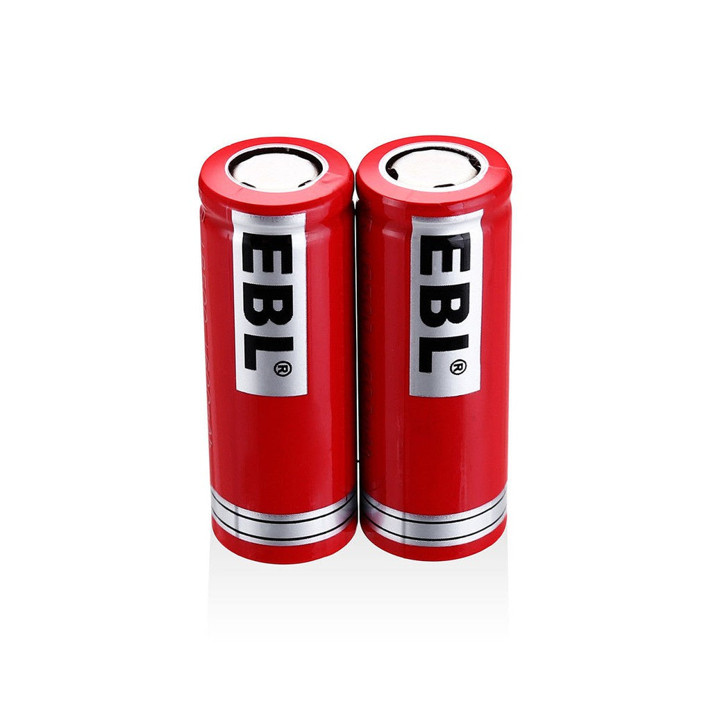 EBL LN-8205 3.7V 18500 1600mAh Li-Ion Lithium Ion Rechargeable Battery for Portable and Emergency Electronics (Pack of 2)