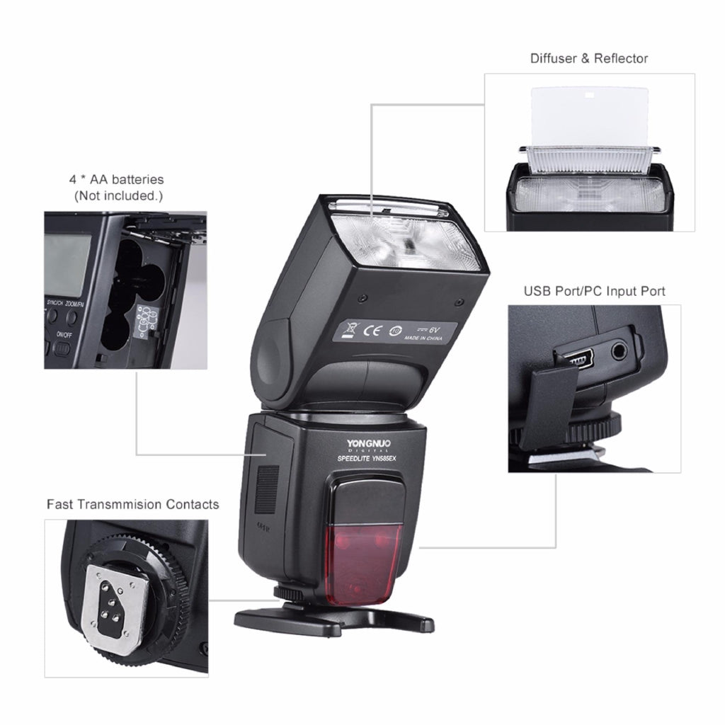 Yongnuo YN585EX P-TTL Wireless Flash TTL Speedlite for Pentax DSLR Cameras