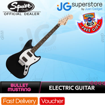 Squier by Fender Bullet Mustang Electric Guitar Indian Laurel Fingerboard - HH - SQ BULLET MUSTANG HH (3 Colors)