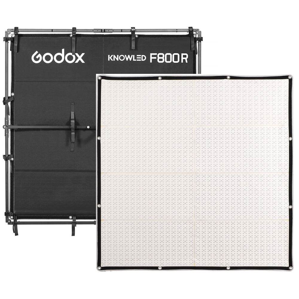 Godox KNOWLED RGB Flexible Video Light Mat with 1800-10000K CCT, 14 Lighting Effects, IP54 Rated, Optiol V-Mount Battery Power & Onboard, DMX/RDM, CRMX & App Controls for Live Streaming, Vlogging, Video Content Creation & Studio Lighting