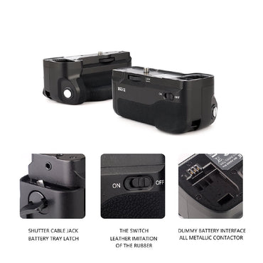 Meike MK-A6300 Professiol Battery Grip with 2.4GHz Wireless Remote Control for Sony A6300, A6000 Mirrorless Cameras, Compatible for NP-FW50 Battery