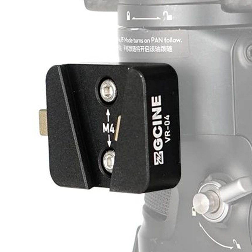 ZGCINE VR-04 Mini V-Mount Plate V-Lock for DJI Ronin S2/S3 and RS Gimbal Stabilizers, Pitch Axis Compatible, Quick Release Battery Mount for V-Mount Batteries
