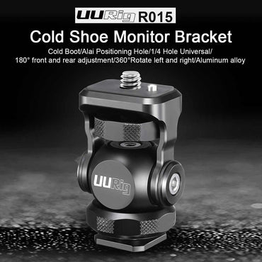 UURig by Ulanzi R015 Monitor Bracket Mini Ballhead With Cold Shoe Mount Gimbal Rig for Sony Canon Nikon DSLR Camera Accessories Smartphone
