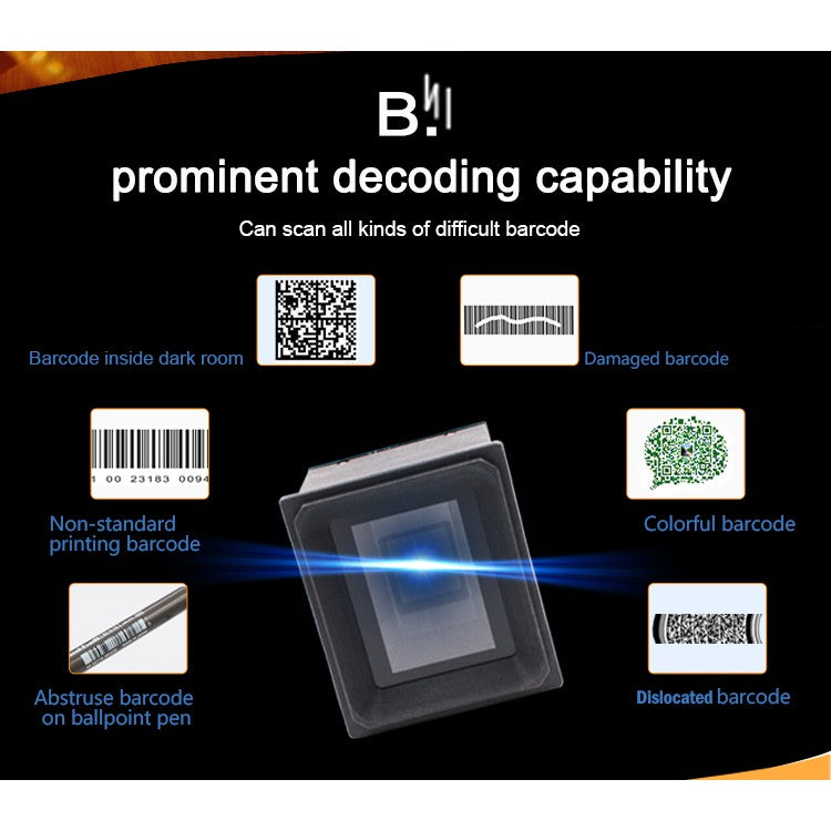 LogicOwl OJ-EP3000Y High Speed Mini Embedded 1D and 2D Barcode Scanner Module QR Code USB Type