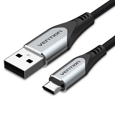 Vention Reversible USB 2.0 Male to Micro USB Male Charging and Data Cable for 3A High Current Charge and Fast File Transferring for PC, Mac, and Android (2M) | COCHH