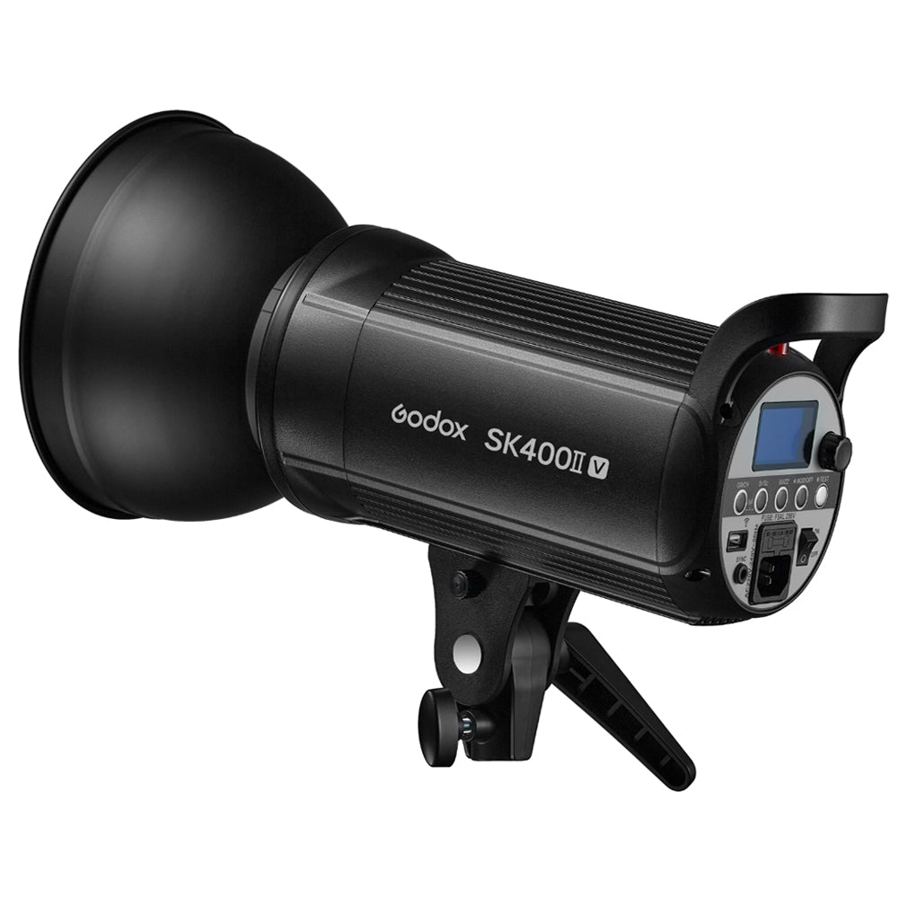 Godox SK400II-V 400W Professional LED Studio Flash Strobe Monolight GN65 Daylight Bowens S Mount with Built-in Godox 2.4GHz Wireless X System, Onboard and Mobile App Controls for Photography Lighting and Studio Equipment