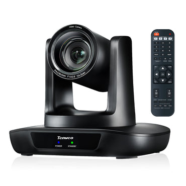 Tenveo UHDMAX 1080P FHD PTZ Conference Camera with Smart Auto Tracking, 12X Optical Zoom, 2MP 1/2.8" Sony Sensor, 3G-SDI, HDMI, USB, and LAN Output for Video Live Streaming, Broadcast, Meeting & Conferencing