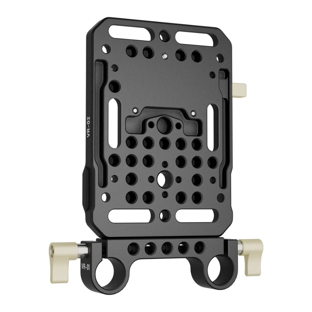 ZGCINE VR-Kit 1 / VR-Kit 3 with VR-01 15mm Railblock w/ 1/4"-20 Thread, VR-02 V-Lock QR Quick Release Battery Plate & Articulating Arm for DSLR Camera Rigs, V-Mount Battery Setup, LED Lights, Monitors, Video Production & Studio Accessories