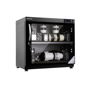 Andbon AD-80HS Horizontal Dry Cabinet Box 80L Liters Digital Display with Automatic Humidity Controller