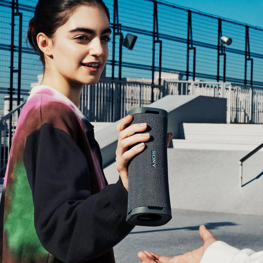 Sony ULT Power Sound Series ULT FIELD 1 Wireless Portable Speaker with 12-hours of Battery Life, Water and Dustproof IP67 Rating, Bluetooth 5.3, and Multi-Way Strap - Available in Black / Orange / Forest Gray / Off White | SRS-ULT10