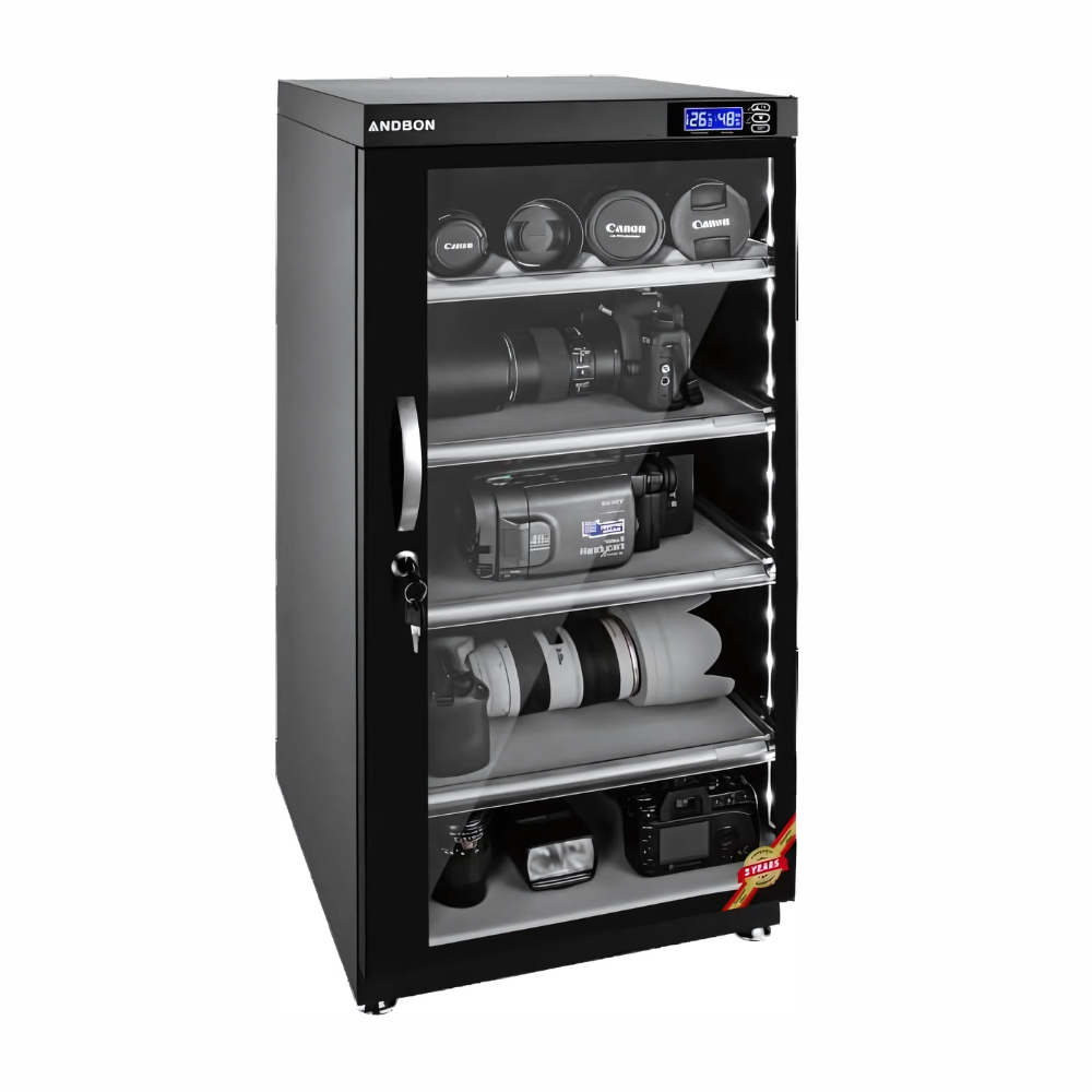 Andbon DS-125S Horizontal 125 Liters Dry Cabinet Box with Digital Display and Automatic Humidity Controller