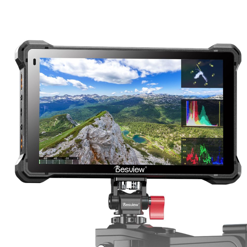 Desview / Bestview R7III 7" IPS LCD HDR Touchscreen Camera Field Video Monitor with HB 2800nits, 4K60 HDMI Resolution and Custom 3D LUTs for DSLR Mirrorless Camera