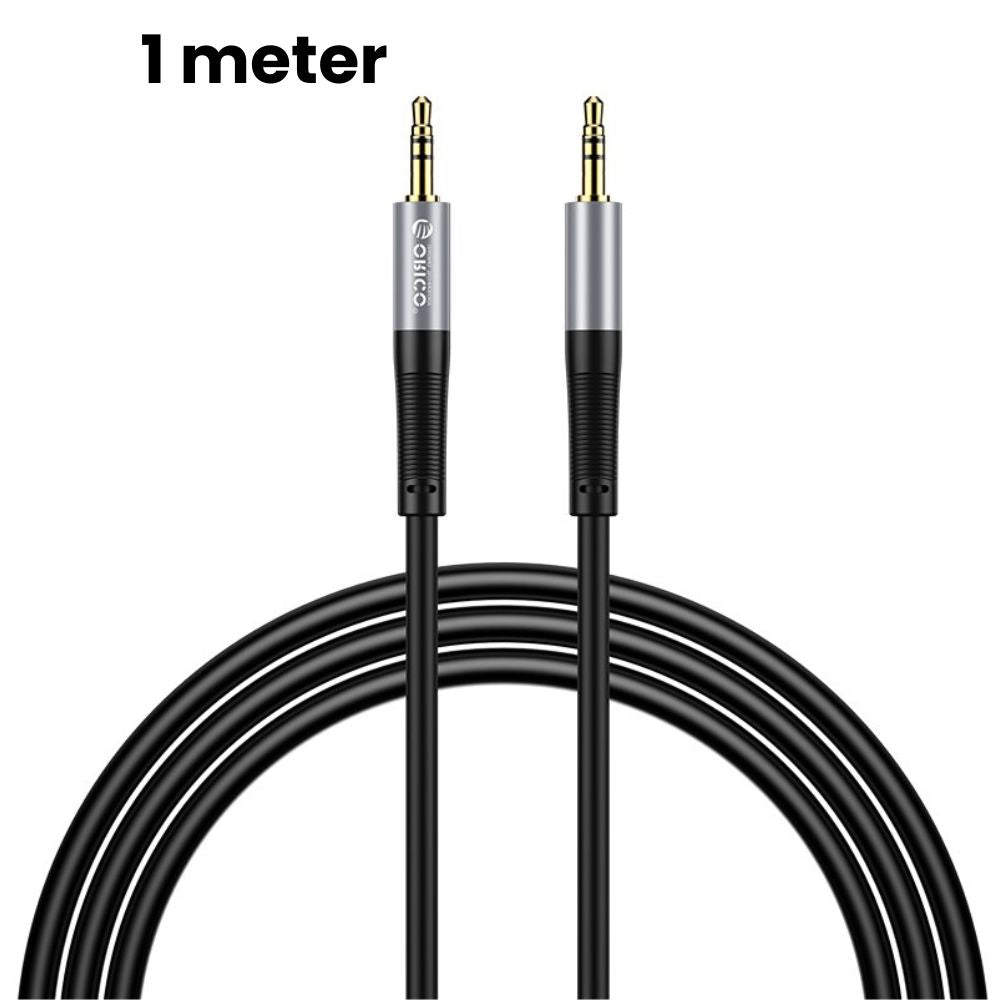 ORICO Soft Silicone 3.5MM AXZ Series Audio Cable Male-to-Male with Gilded Connector and Tinned Copper for Smartphone Speakers and Other Audio Accessories - Blue