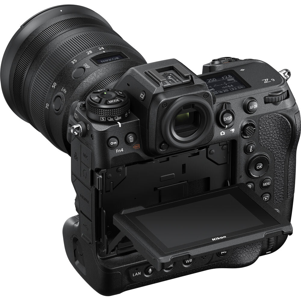 Nikon Z Series Z9 Mirrorless Camera with 45.7 Megapixel FX Full Frame Format Stacked Sensor, 8K 60fps Video Recording, Integrated Vertical Grip, and AI Based Subject Detection Auto Focus - Body Only