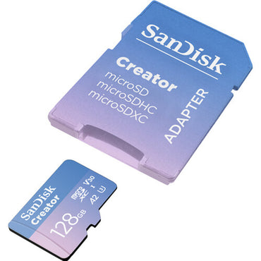 SanDisk 1TB 512GB 256GB 128GB Creator Series UHS-I SDXC V30 U3 A2 Micro SD Card Class 10 with 190MB/s Read / 130MB/s Write Speed, Record 5.3K 4K Full HD Video, RescuePRO Deluxe Support for Smartphones Action DSLR Mirrorless Cameras