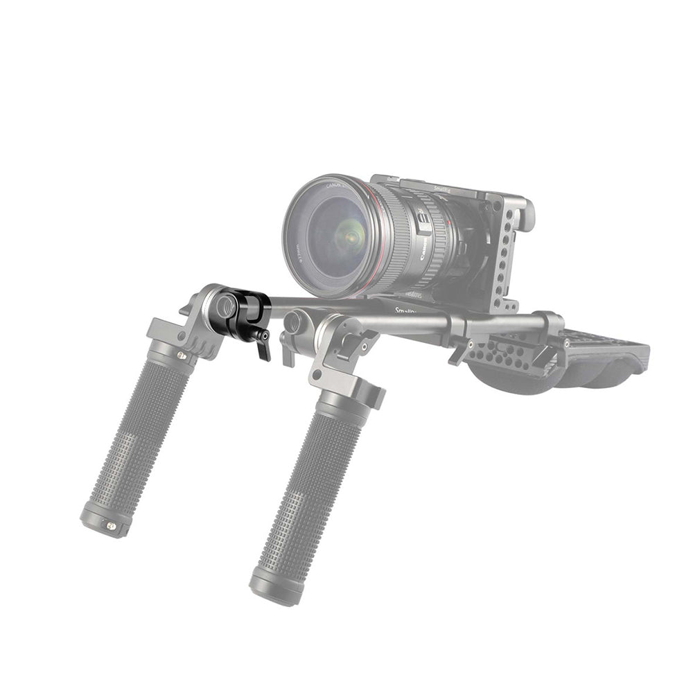 SmallRig 15mm Rod Clamp with Thumbscrew and ARRI Rosette Mount Compatible for Camcorder Handgrip and Support System 1686B