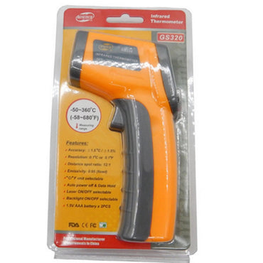 Benetech GS320 Non Contact Thermometer Laser Temperature Gun Infrared Thermometer -50° to 360° Celcius