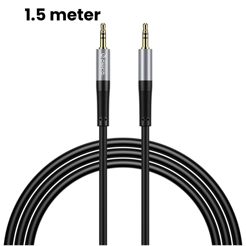 ORICO Soft Silicone 3.5MM AXZ Series Audio Cable Male-to-Male with Gilded Connector and Tinned Copper for Smartphone Speakers and Other Audio Accessories - Blue