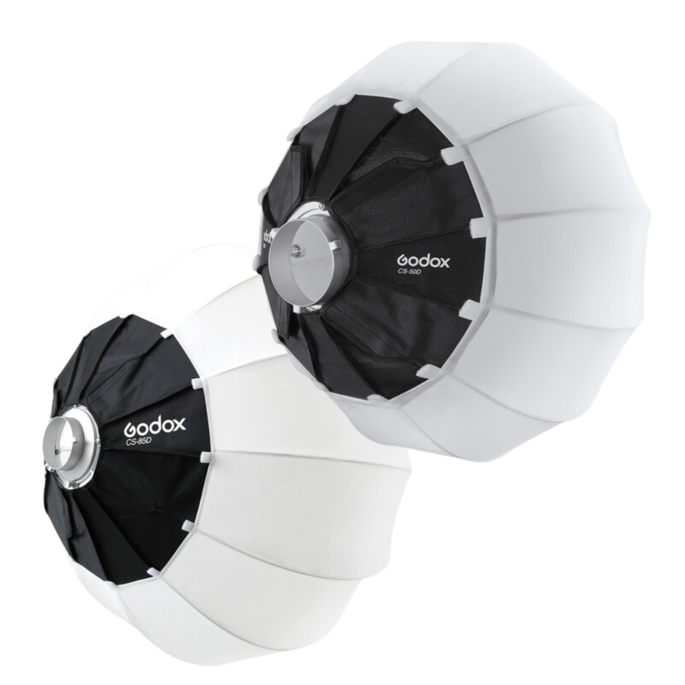 Godox 85cm / 50cm Lantern Softbox with Bowens Mount, Quick Install Portable Round Shape Softbox Light for Studio Light Photography Equipment