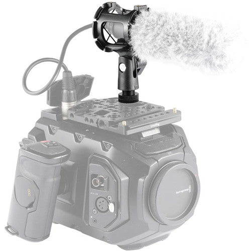 SmallRig Multi-Function Microphone Shock Mount with 4-Point Suspension, Cold Shoe and 3/8"-16 Threaded Base for Camera Shoes and Boompoles 1859