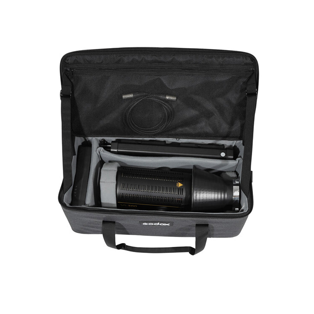 Godox CB-16 Carrying Bag for VL150 VL200 VL300 Light with Semi-rigid Padded Interior Storage, Handles & Shoulder Strap - Studio Photography Equipment