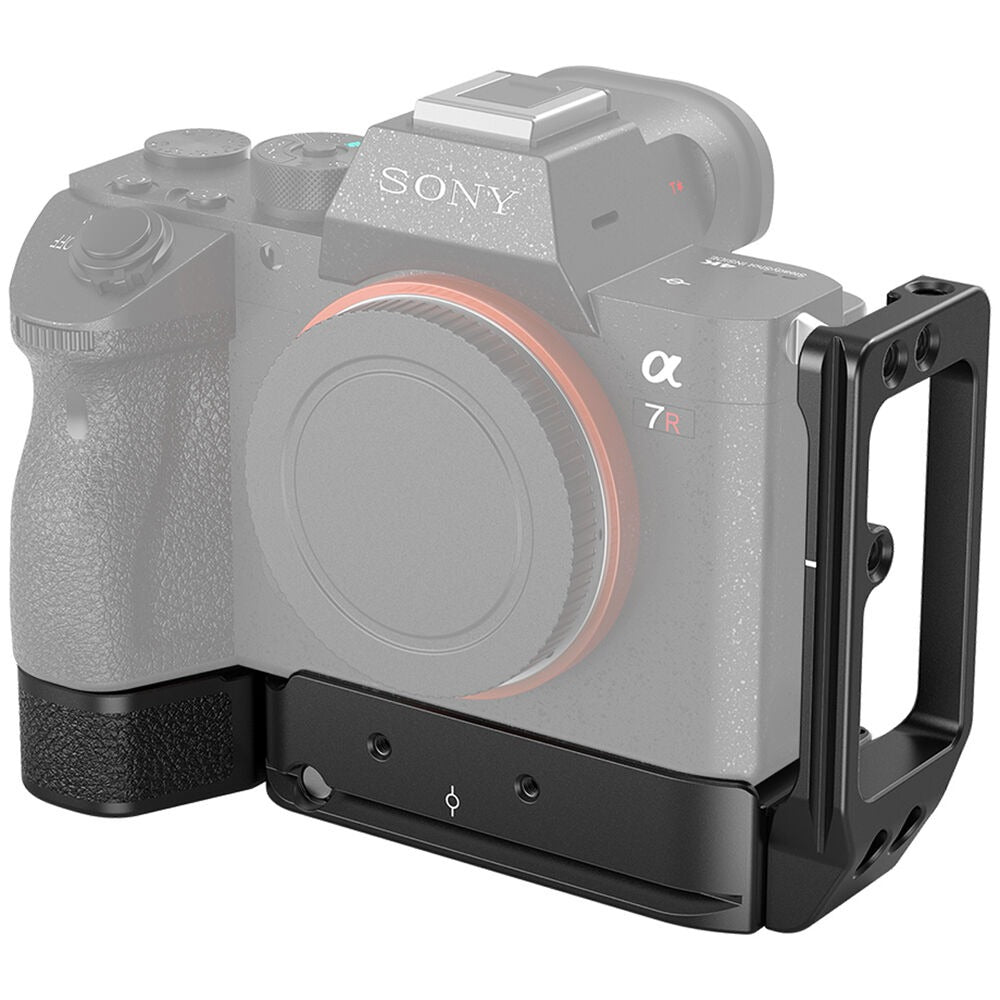 SmallRig Dedicated L-Bracket with Leather Grip and 1/4"-20 Screw, Extendable Side Plate, Multiple 1/4”-20 Threaded Holes and Strap Slot for Sony Alpha 7 III / 7R III and Alpha 9 Mirrorless Camera 2122D