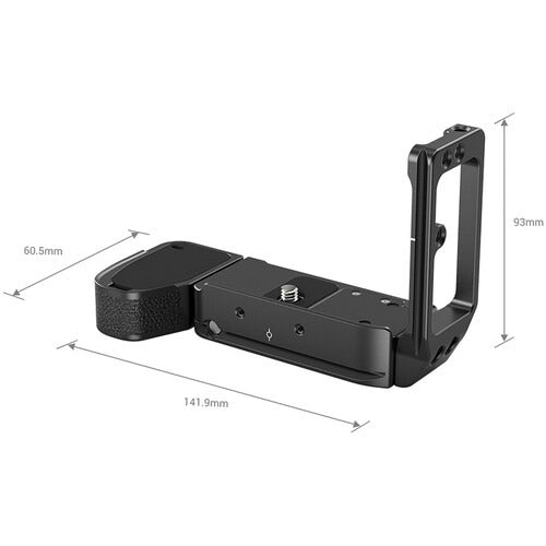 SmallRig Dedicated L-Bracket with Leather Grip and 1/4"-20 Screw, Extendable Side Plate, Multiple 1/4”-20 Threaded Holes and Strap Slot for Sony Alpha 7 III / 7R III and Alpha 9 Mirrorless Camera 2122D