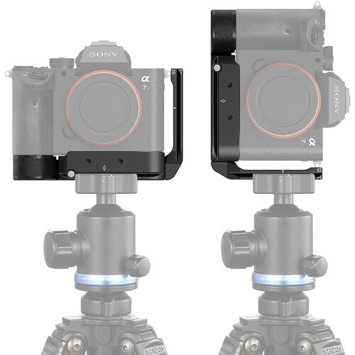 SmallRig Dedicated L-Bracket with Leather Grip and 1/4"-20 Screw, Extendable Side Plate, Multiple 1/4”-20 Threaded Holes and Strap Slot for Sony Alpha 7 III / 7R III and Alpha 9 Mirrorless Camera 2122D