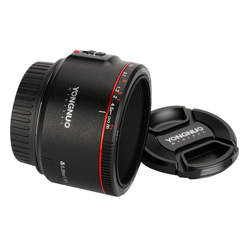 Yongnuo YN50MM F1.8C II Version 2 50mm f/1.8 Black Body Prime Lens for Canon EF Auto Focus