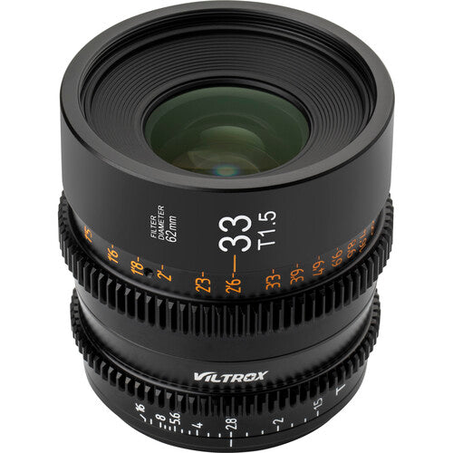 Viltrox 33mm T1.5 Manual Focus APS-C Cine Lens for Micro Four Thirds Mirrorless Camera