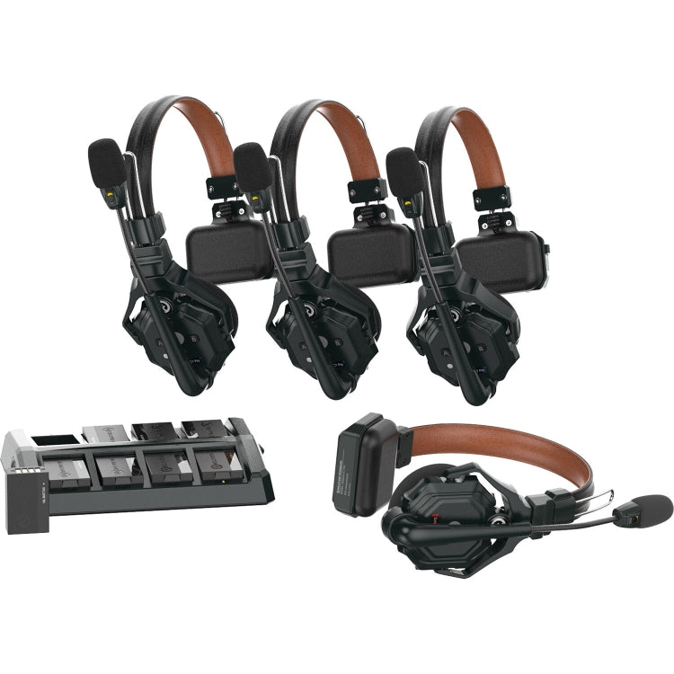 Hollyland Solidcom C1-PRO 6S / C1-PRO 4S / C1-PRO 8S-HUB 1.9GHz True Wireless DECT Intercom System Headsets Full-Duplex with Push-to-Talk Function, Two-Mic Environmental Noise Cancellation for Professional Filmmaking