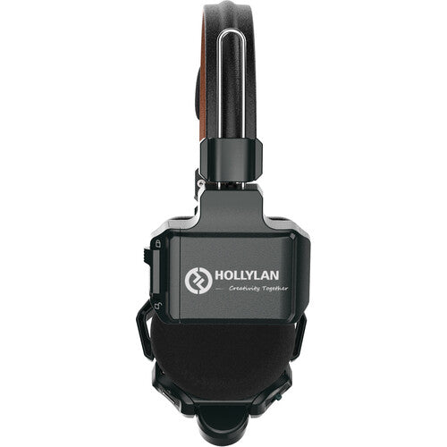 Hollyland Solidcom C1 Pro Full-Duplex (Single) True Wireless Intercom Remote Headset System with Push-to-Talk Function, Two-Mic Environmental Noise Cancellation for Professiol Filmmaking