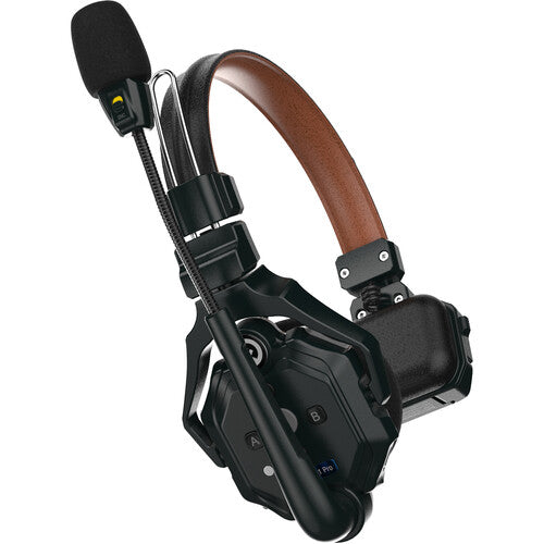 Hollyland Solidcom C1 Pro Full-Duplex (Single) True Wireless Intercom Remote Headset System with Push-to-Talk Function, Two-Mic Environmental Noise Cancellation for Professiol Filmmaking