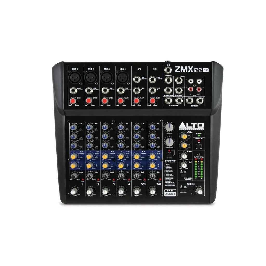 Alto Professiol ZEPHYR ZMX122FX 8-Channel Mixer with Effects