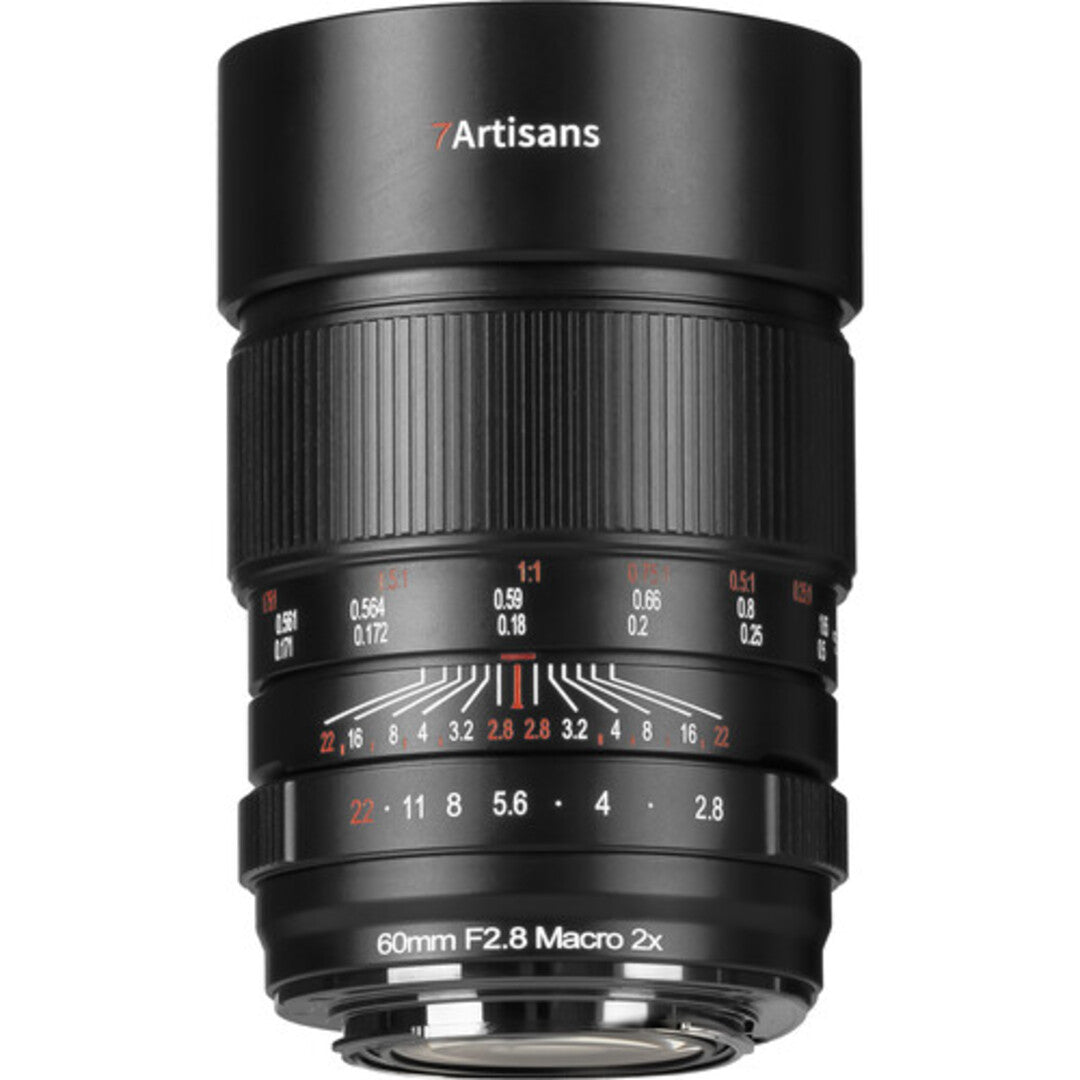 7Artisans 60mm F/2.8 Full Frame Format Sony E Mount 2X Ultra Macro Prime Lens MF Manual Focus for Mirrorless Cameras