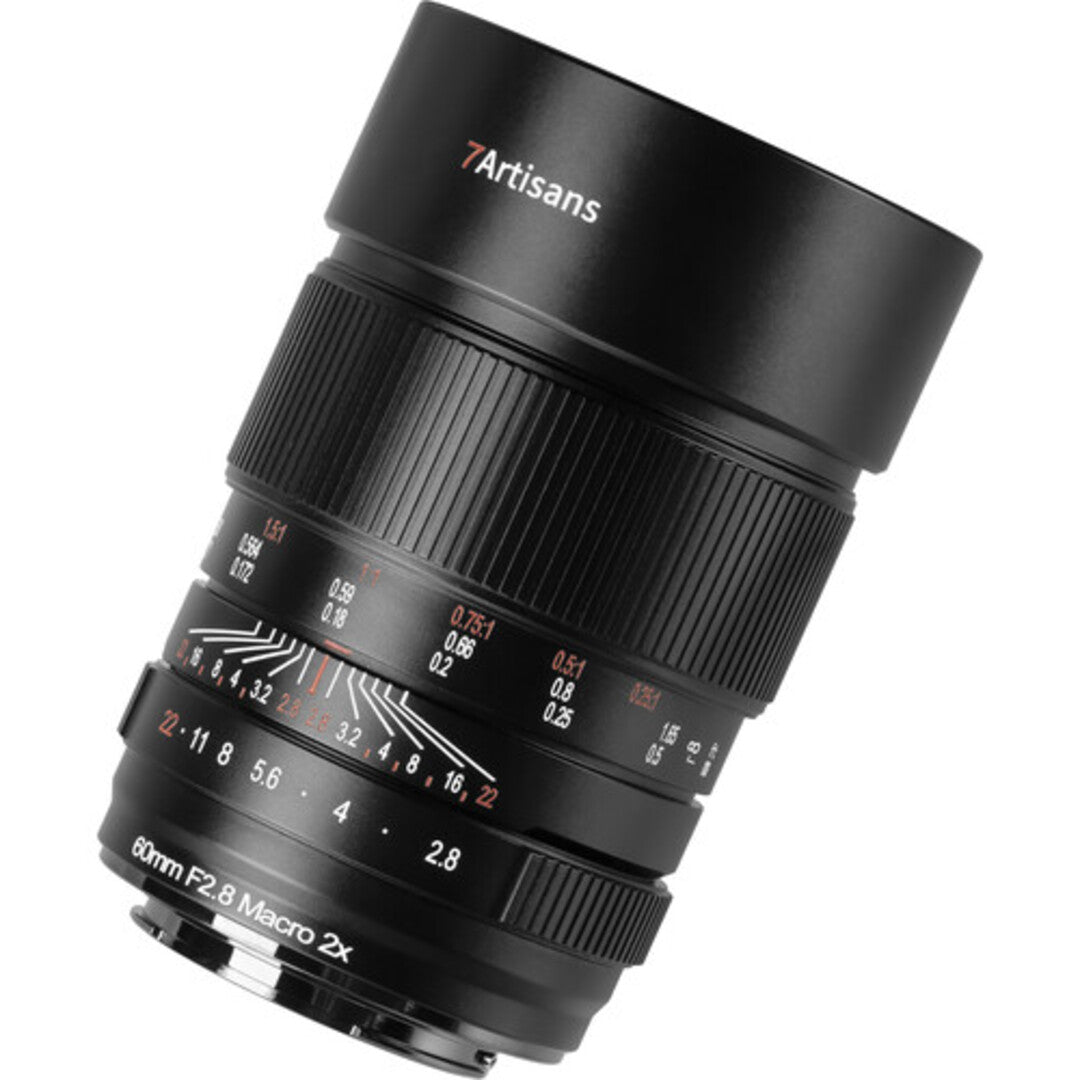 7Artisans 60mm F/2.8 Full Frame Format Sony E Mount 2X Ultra Macro Prime Lens MF Manual Focus for Mirrorless Cameras