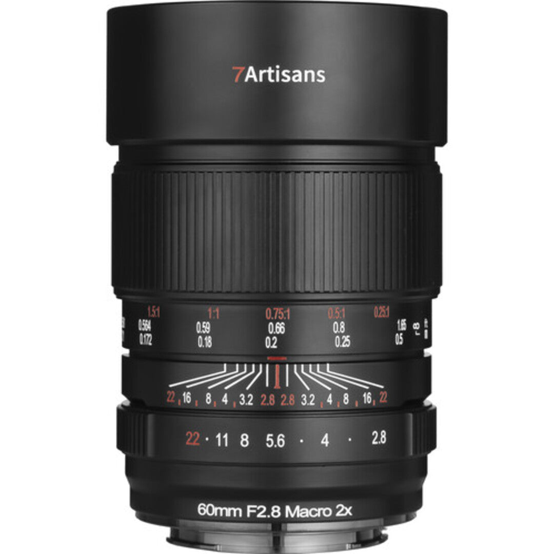 7Artisans 60mm F/2.8 Full Frame Format Sony E Mount 2X Ultra Macro Prime Lens MF Manual Focus for Mirrorless Cameras