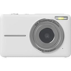 SONGDIAN DL403L 44MP Digital Camera 1080p FHD with AF Autofocus 8x Digital Zoom, 2.4" LCD Screen, Built-in Flash, 600mAh Lithium-Ion Battery and MicroSD Storage Slot for Point and Shoot Photography | Black, White, Green, Pink