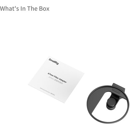 SmallRig Universal 67mm Threaded Filter Adapter for Vibe P30 LED Light and Smartphone Filter Series | 5174