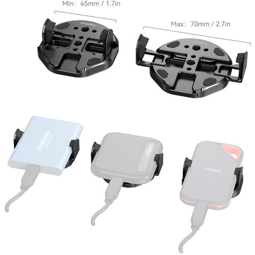 SmallRig MagSafe Phone Support Holder with 1/4"-20 Threaded Hole Cold Shoe Mount, 360° Rotation / 160° Tilt, Exterl SSD Clamp Holder for iPhones Attachment Accessories to Mirrorless, DSLR, Cinema Camera and Cages | 5155 | 5156 | 5157