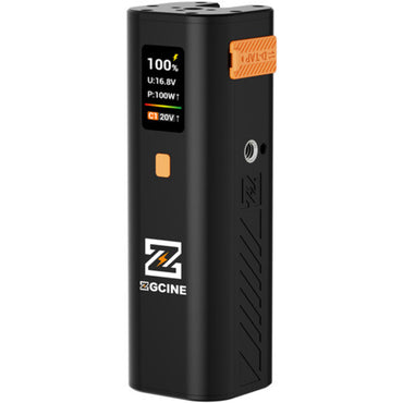 ZGCINE ZG-H110 99Wh / ZG-H50 47Wh 14.8V Battery Grip Handle with USB-C PD Fast Charging, USB-C PD Input/Output, OLED Display, D-Tap & Multiple Outputs, 1/4"-20 Holes for Mounting, Portable Power for GoPro, Phones, Video Lights & Cameras