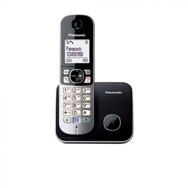 Panasonic KX-TG6811 Wireless Cordless Telephone Landline with Multible Handets Capability, Power Back-up Operation, 100 Phonebook Stations, Handset Locator, Speaker Phone