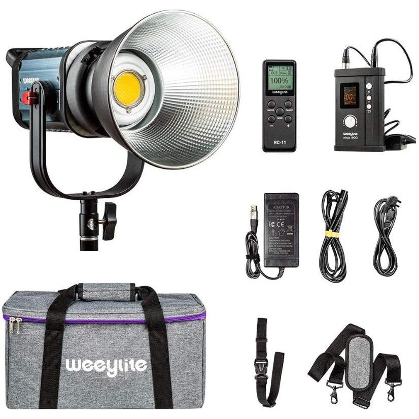 Viltrox Weeylite Ninja 400 150W Bi-Color 2500K-8500K LCD Panel LED Video Light Output Bowens Mount Studio Light App Control