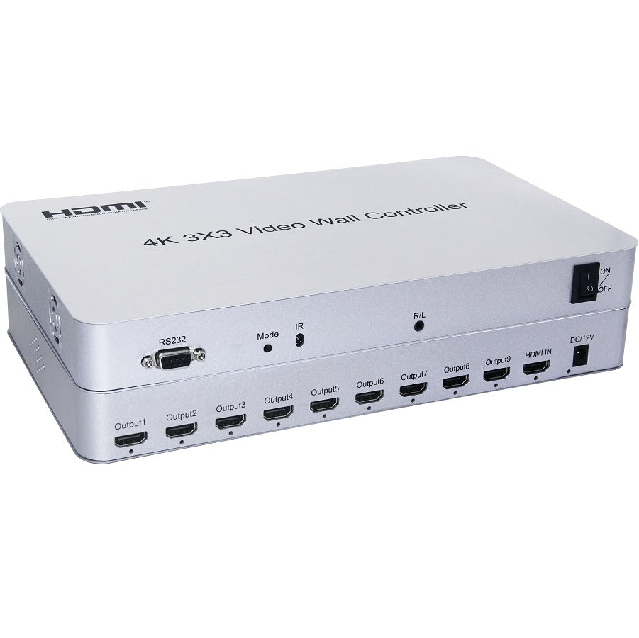 ArgoX 4K 2x3 / 3x3 HDMI/USB Input TV Video Wall Controller with 9 Maximum Displays, Supports USB3.0, Elimites Border of Splicing, Projection Fusion and Screen Rotation for Windows 10 64 Bit | HDVW2X3-K HDVW3X3-K