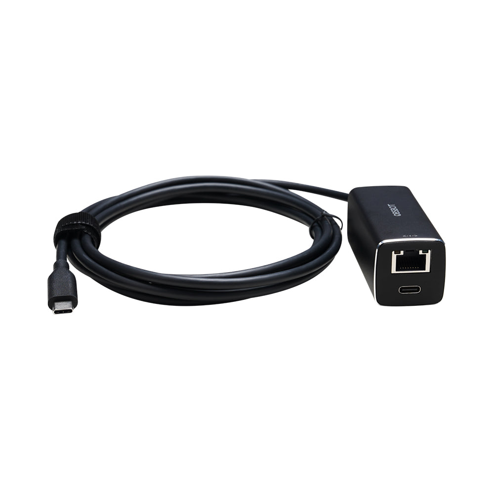 OBSBOT USB Type-C to Ethernet Network Adapter & Power Supply with 10/100Mbps Transfer Speed Rate for Tail Air PTZ Streaming Web Camera